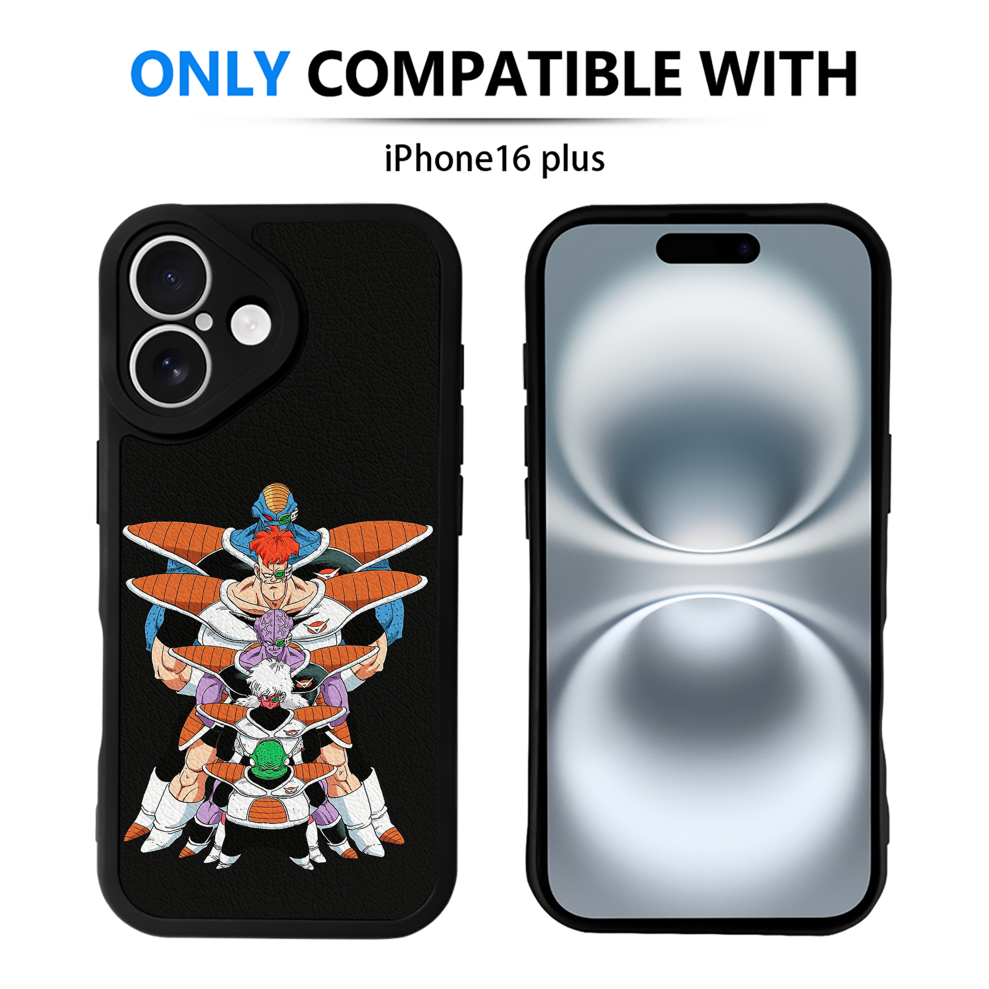 （画像用） ドラゴンボール DRAGON BALL 【iPhone 16シリーズ対応】シリコンスマホケース（レザー調） 材質：シリコン